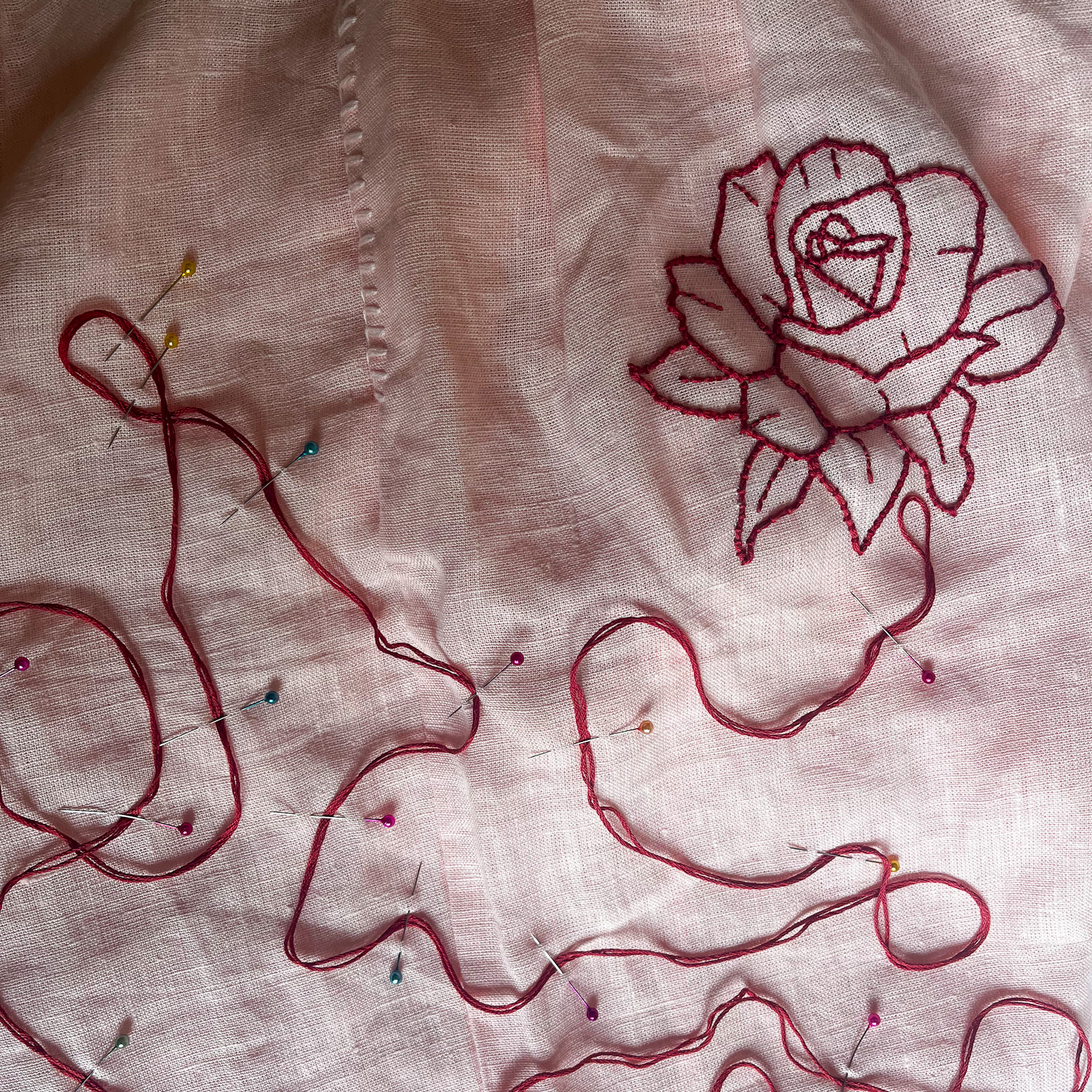 Athena embroidery process